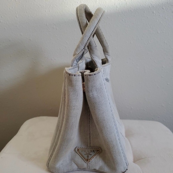 Authentic Prada Canapa Canvas Tote Bag - Picture 4 of 9